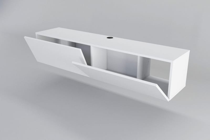 Tv-bänk Violaceae 159,7x34,1 cm - Vit - Möbler - TV- & Mediamöbler - TV bänk & mediabänk