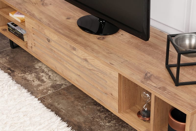 Tv-bänk Violaceae 160x35 cm - Grön - Möbler - TV- & Mediamöbler - TV bänk & mediabänk