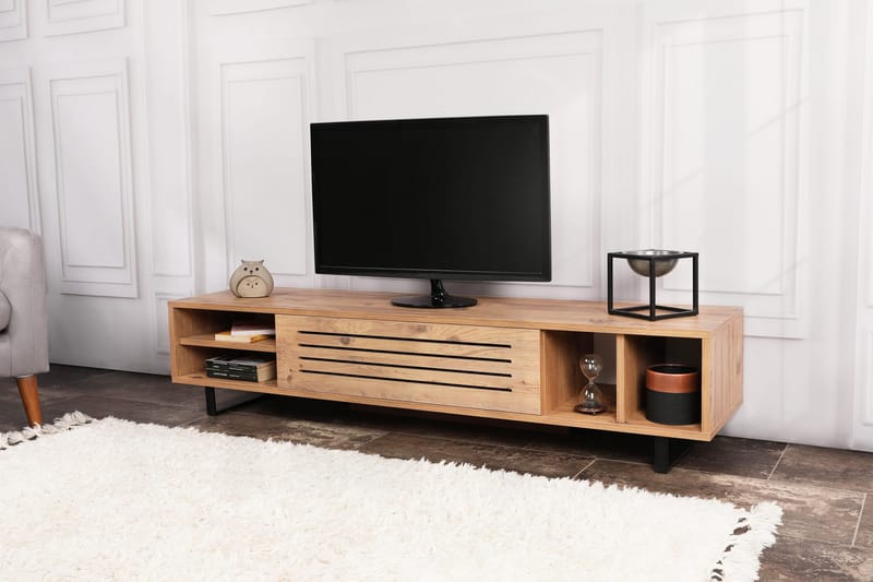 Tv-bänk Violaceae 160x35 cm - Grön - Möbler - TV- & Mediamöbler - TV bänk & mediabänk