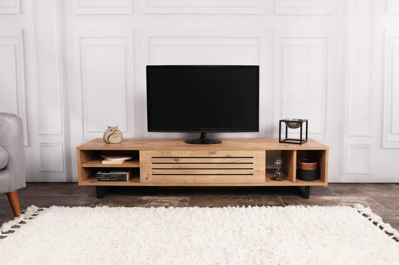 Tv-bänk Violaceae 160x35 cm - Grön - Möbler - TV- & Mediamöbler - TV bänk & mediabänk