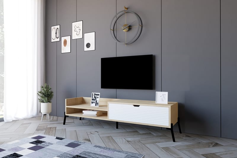 Tv-bänk Violaceae 160x36 cm - Blå - Möbler - TV- & Mediamöbler - TV bänk & mediabänk