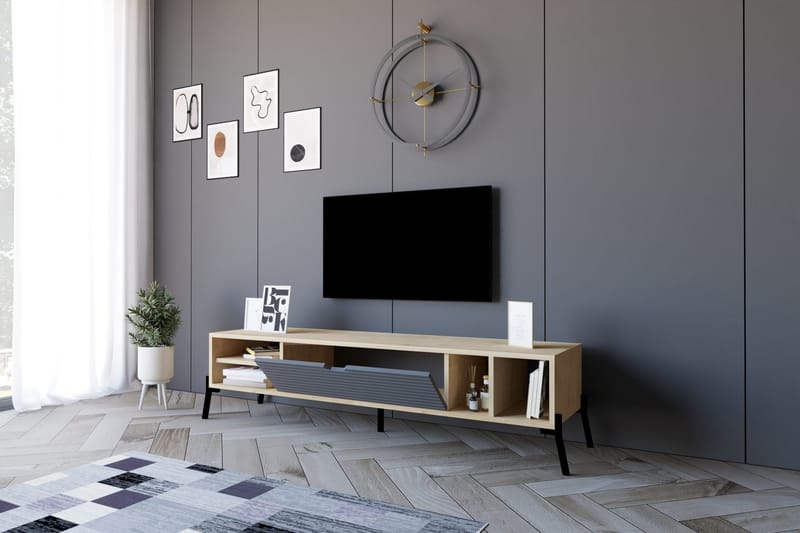 Tv-bänk Violaceae 160x36 cm - Blå - Möbler - TV- & Mediamöbler - TV bänk & mediabänk