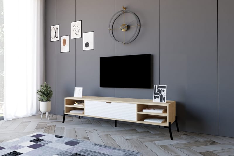 Tv-bänk Violaceae 160x36 cm - Blå - Möbler - TV- & Mediamöbler - TV bänk & mediabänk