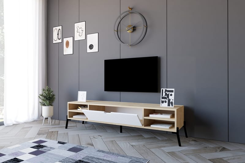 Tv-bänk Violaceae 160x36 cm - Blå - Möbler - TV- & Mediamöbler - TV bänk & mediabänk