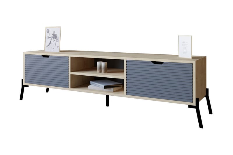 Tv-bänk Violaceae 160x41 cm - Blå - Möbler - TV- & Mediamöbler - TV bänk & mediabänk