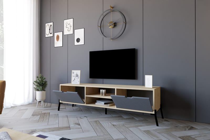 Tv-bänk Violaceae 160x41 cm - Blå - Möbler - TV- & Mediamöbler - TV bänk & mediabänk