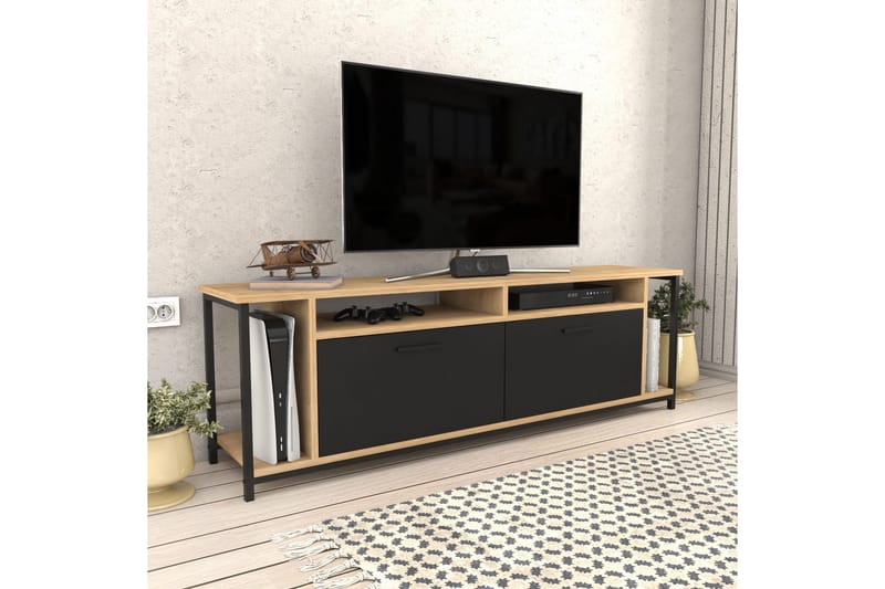 Tv-bänk Violaceae 160x50,8 cm - Brun - Möbler - TV- & Mediamöbler - TV bänk & mediabänk