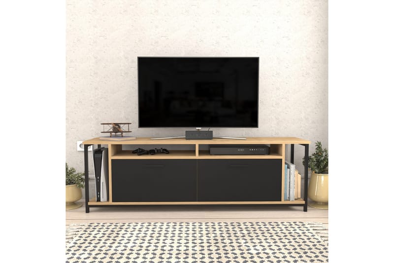 Tv-bänk Violaceae 160x50,8 cm - Brun - Möbler - TV- & Mediamöbler - TV bänk & mediabänk