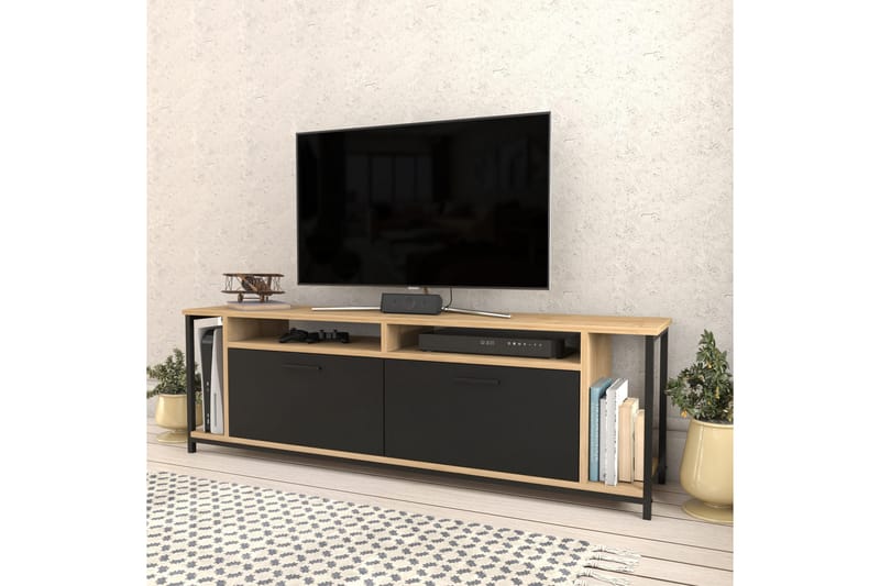 Tv-bänk Violaceae 160x50,8 cm - Brun - TV bänk & mediabänk