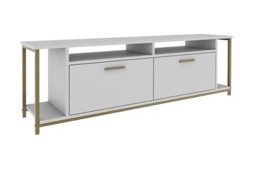 Tv-bänk Violaceae 160x50,8 cm - Vit - Möbler - TV- & Mediamöbler - TV bänk & mediabänk