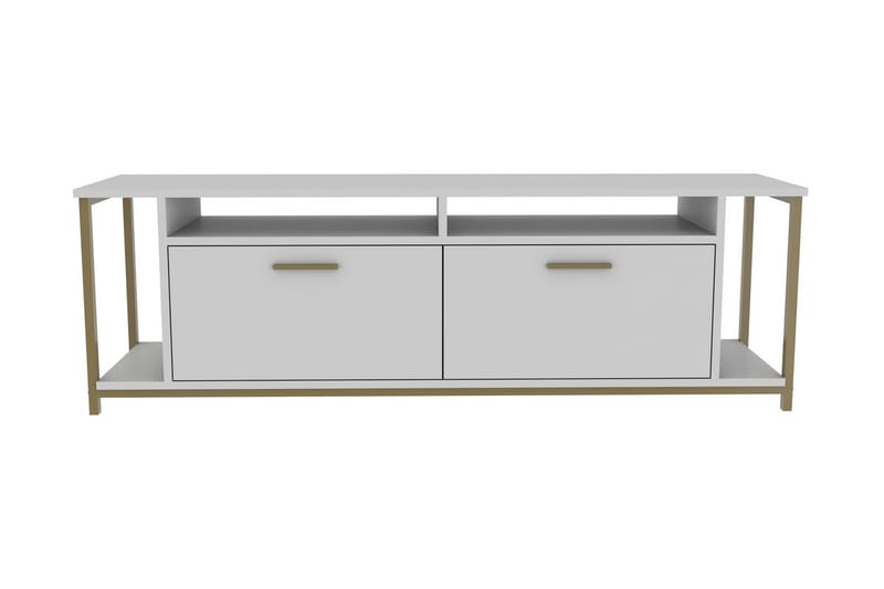 Tv-bänk Violaceae 160x50,8 cm - Vit - Möbler - TV- & Mediamöbler - TV bänk & mediabänk