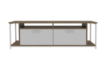 Tv-bänk Violaceae 160x50,8 cm - Vit - Möbler - TV- & Mediamöbler - TV bänk & mediabänk