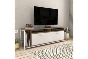 Tv-bänk Violaceae 160x50,8 cm - Vit - Möbler - TV- & Mediamöbler - TV bänk & mediabänk