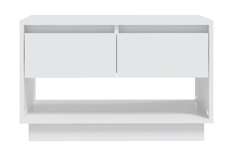 TV-bänk vit 70x41x44 cm spånskiva - Vit - TV bänk & mediabänk
