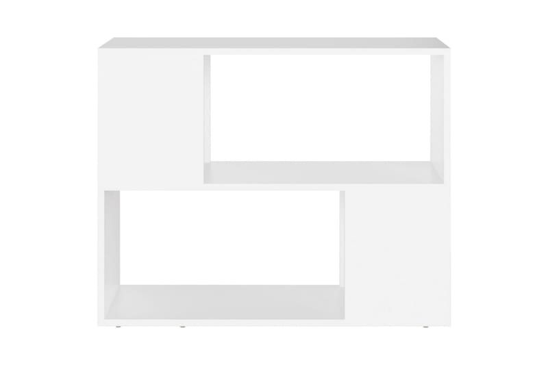 TV-bänk vit 80x24x63 cm spånskiva - Vit - TV bänk & mediabänk