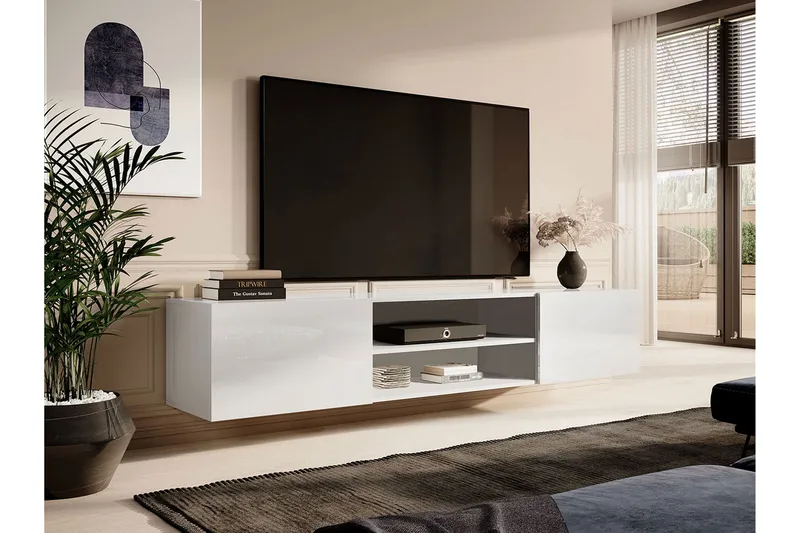 Tv-bänk - Vit - Möbler - TV- & Mediamöbler - TV bänk & mediabänk