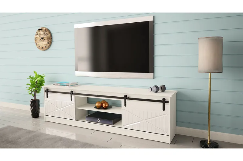 Tv-bänk - Vit - Möbler - TV- & Mediamöbler - TV bänk & mediabänk