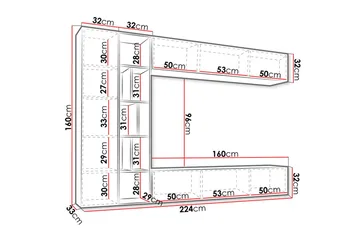 Tv-bänk - Vit|Ek - Möbler - TV- & Mediamöbler - TV bänk & mediabänk