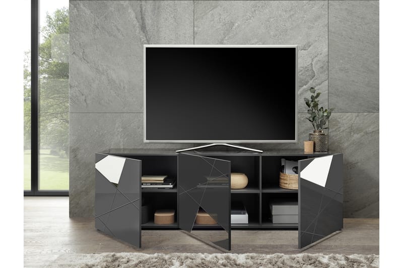 Tv-Bänk Vittoria 181 cm Vit - Lc Spa - Möbler - TV- & Mediamöbler - TV bänk & mediabänk