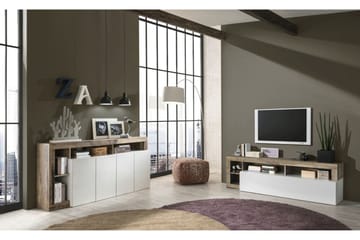 TV-bänk Wedel 42x184 cm - Vit - Möbler - TV- & Mediamöbler - TV bänk & mediabänk