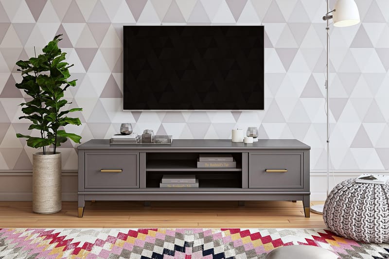 TV-bänk Westerleigh 152x50 cm Grafitgrå - CosmoLiving - Möbler - TV- & Mediamöbler - TV bänk & mediabänk