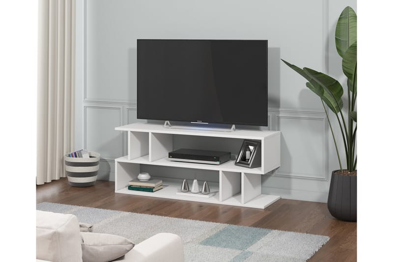 TV-bänk Wifst 120 cm - Vit - TV bänk & mediabänk