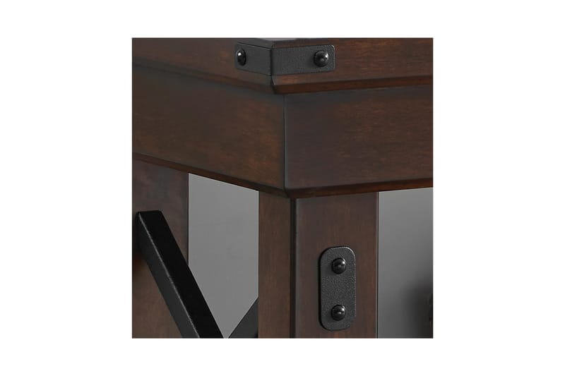 Tv-bänk Wildwood 160x48 cm Mörkbrun - Dorel Home - Möbler - TV- & Mediamöbler - TV bänk & mediabänk