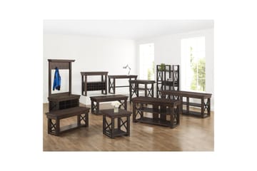 Tv-bänk Wildwood 160x48 cm Mörkbrun - Dorel Home - Möbler - TV- & Mediamöbler - TV bänk & mediabänk