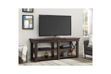 Tv-bänk Wildwood 160x48 cm Mörkbrun - Dorel Home - Möbler - TV- & Mediamöbler - TV bänk & mediabänk