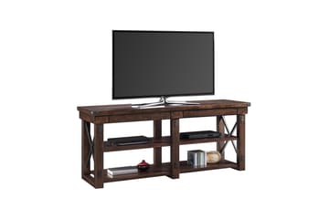 Tv-bänk Wildwood 160x48 cm Mörkbrun - Dorel Home - Möbler - TV- & Mediamöbler - TV bänk & mediabänk