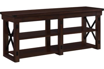 Tv-bänk Wildwood 160x48 cm Mörkbrun - Dorel Home - Möbler - TV- & Mediamöbler - TV bänk & mediabänk