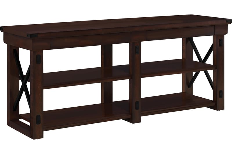 Tv-bänk Wildwood 160x48 cm Mörkbrun - Dorel Home - Möbler - TV- & Mediamöbler - TV bänk & mediabänk