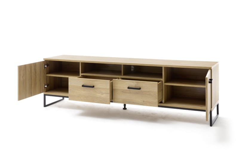 TV-bänk Wimm 201 cm - Trä|Natur - Möbler - TV- & Mediamöbler - TV bänk & mediabänk