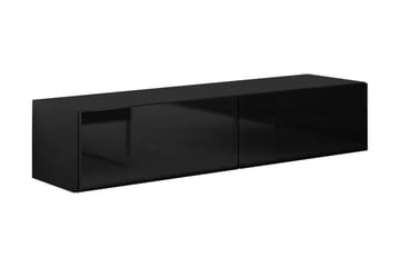 TV-bänk Wishon 140 cm - Svart - Möbler - TV- & Mediamöbler - TV bänk & mediabänk