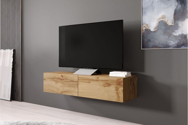 TV-bänk Wishon 140 cm - Trä/Natur - Möbler - TV- & Mediamöbler - TV bänk & mediabänk