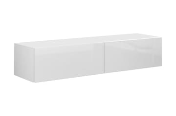 TV-bänk Wishon 140 cm - Vit/Vit Högglans - Möbler - TV- & Mediamöbler - TV bänk & mediabänk