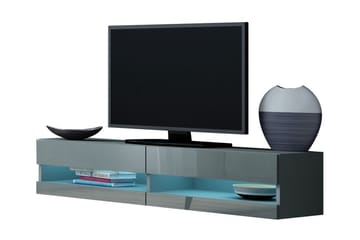 TV-bänk Wishon 140x40x30 cm - Grå - Möbler - TV- & Mediamöbler - TV bänk & mediabänk