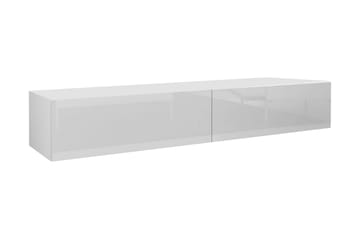 TV-bänk Wishon 180 cm - Vit/Vit Högglans - Möbler - TV- & Mediamöbler - TV bänk & mediabänk