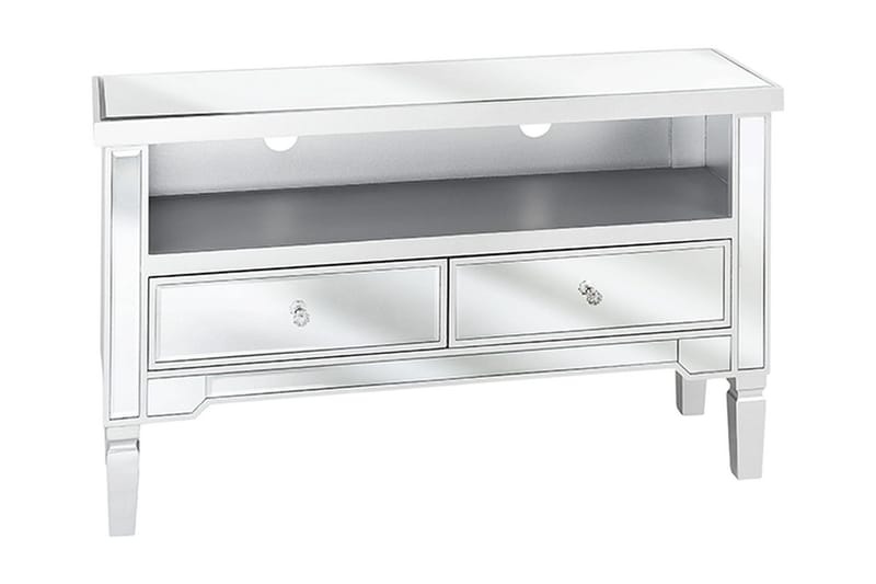 TV-Bänk Wolfskill 100 cm - Silver - Möbler - TV- & Mediamöbler - TV bänk & mediabänk