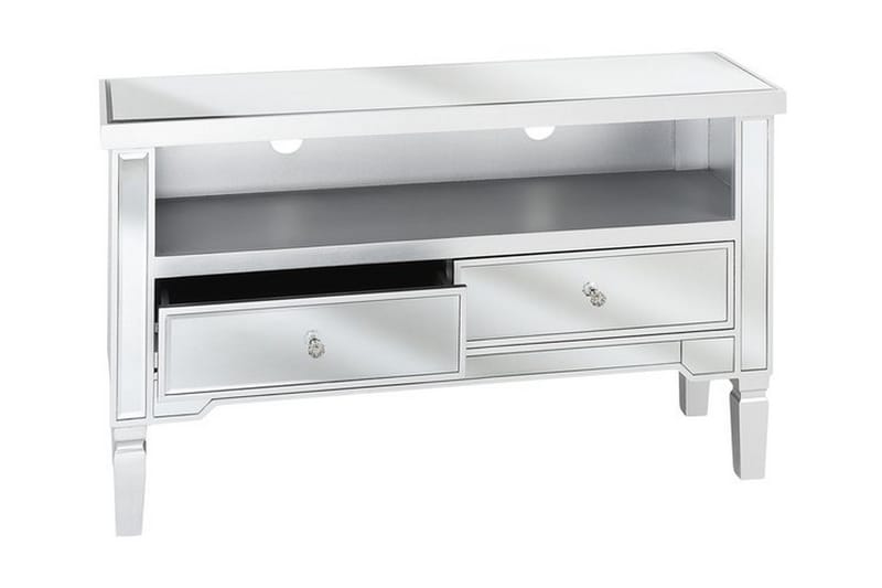 TV-Bänk Wolfskill 100 cm - Silver - Möbler - TV- & Mediamöbler - TV bänk & mediabänk