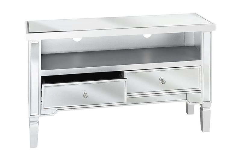 TV-Bänk Wolfskill 100 cm - Silver - Möbler - TV- & Mediamöbler - TV bänk & mediabänk