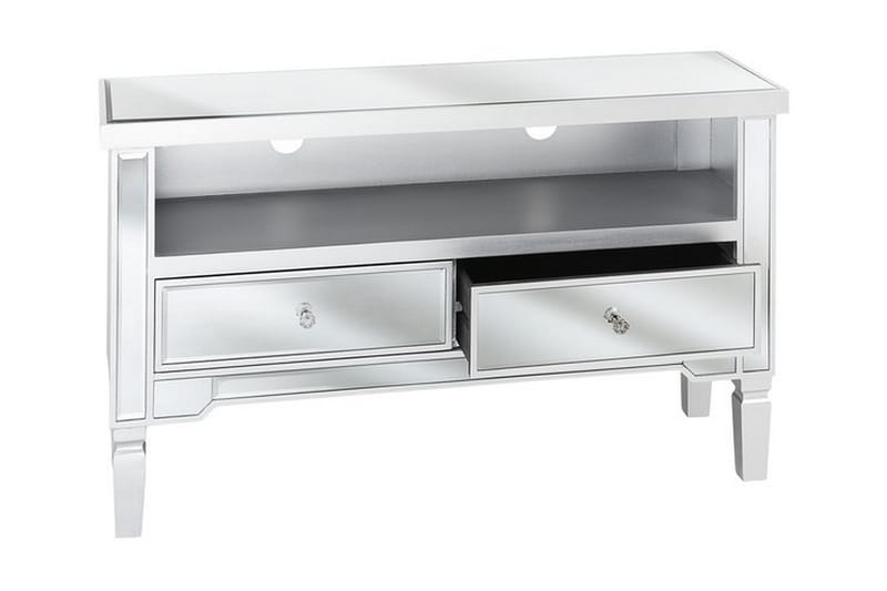 TV-Bänk Wolfskill 100 cm - Silver - Möbler - TV- & Mediamöbler - TV bänk & mediabänk