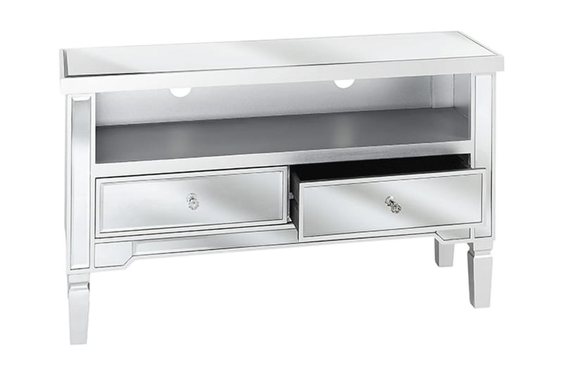 TV-Bänk Wolfskill 100 cm - Silver - Möbler - TV- & Mediamöbler - TV bänk & mediabänk