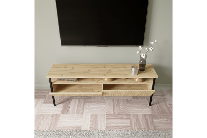 Tv-bänk Yhealing 140 cm - Natur - Möbler - TV- & Mediamöbler - TV bänk & mediabänk