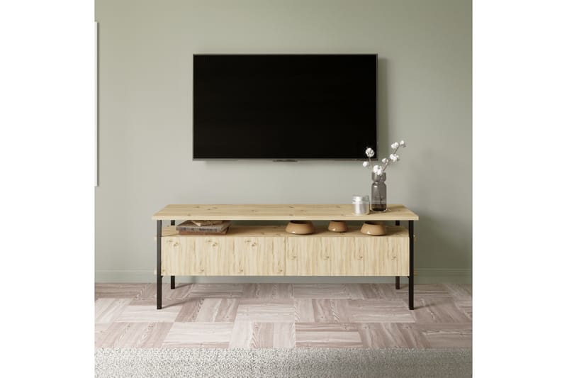 Tv-bänk Yhealing 140 cm - Natur - Möbler - TV- & Mediamöbler - TV bänk & mediabänk