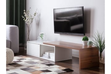 Tv-Bänk Yonkers 40x159 cm - Vit - Möbler - TV- & Mediamöbler - TV bänk & mediabänk