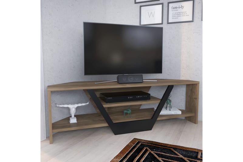 Tv-bänk Zakkum 120x36,8 cm - Brun - Möbler - TV- & Mediamöbler - TV bänk & mediabänk