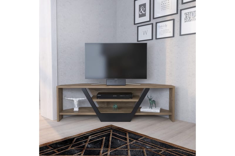 Tv-bänk Zakkum 120x36,8 cm - Brun - Möbler - TV- & Mediamöbler - TV bänk & mediabänk