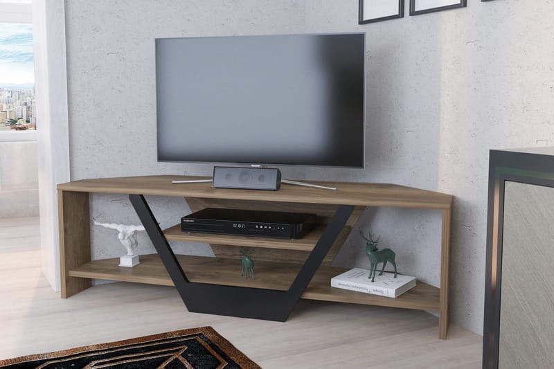 Tv-bänk Zakkum 120x36,8 cm - Brun - TV bänk & mediabänk