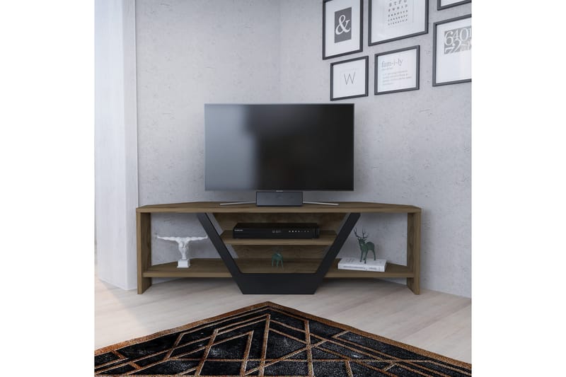 Tv-bänk Zakkum 120x36,8 cm - Brun - Möbler - TV- & Mediamöbler - TV bänk & mediabänk